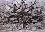 Piet Mondrian Grey tree painting